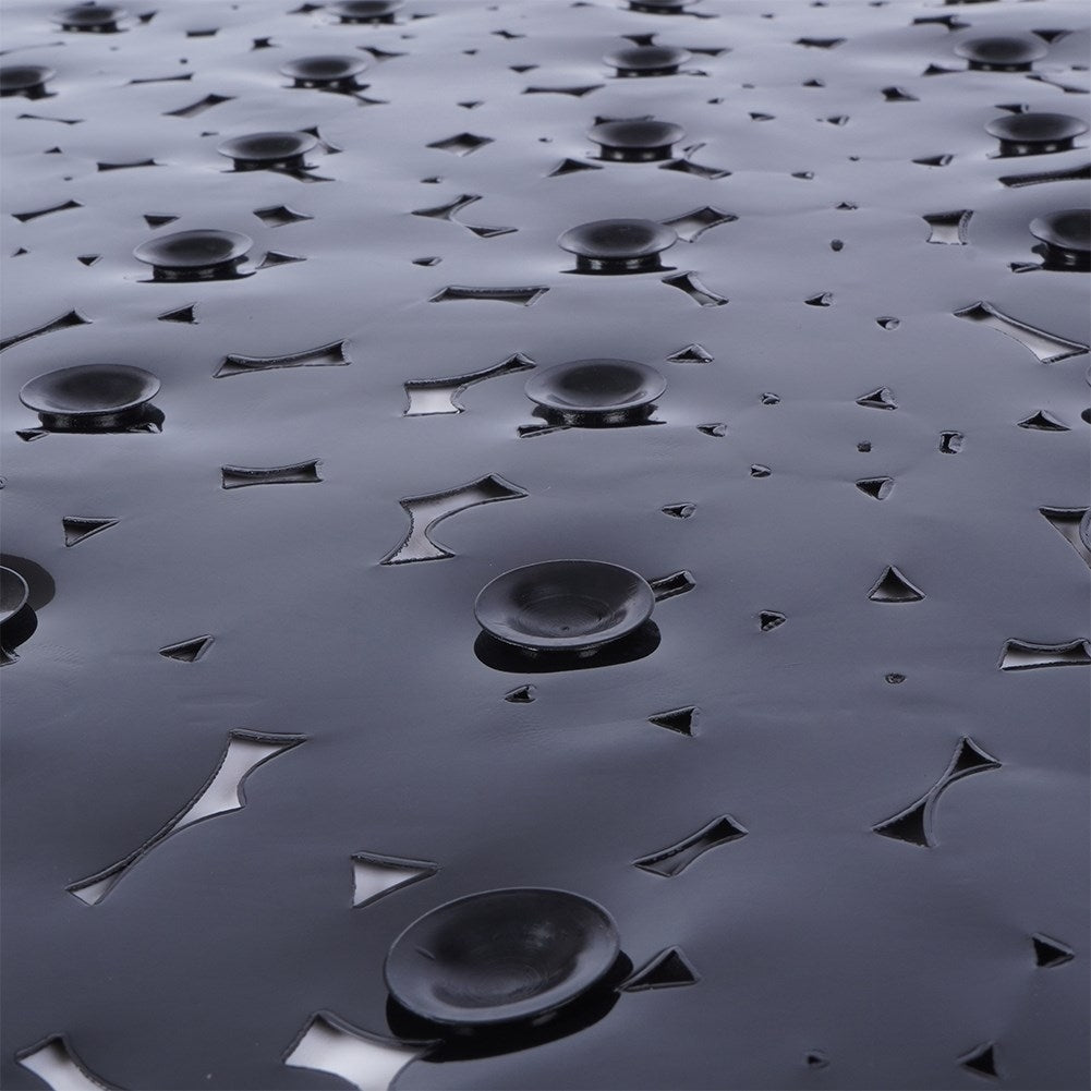 Non-slip protection with suction cups for safer showering and bathing