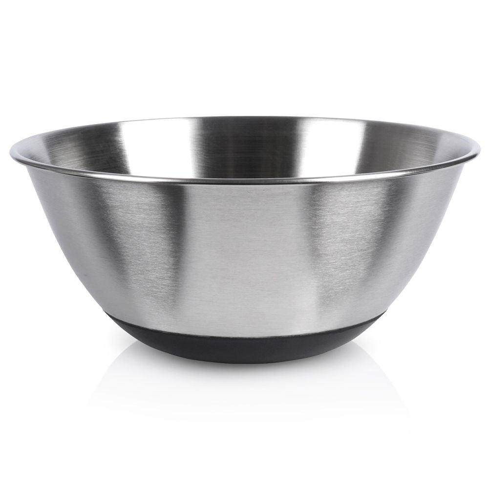Non-slip stainless steel salad bowl for all kitchen needs