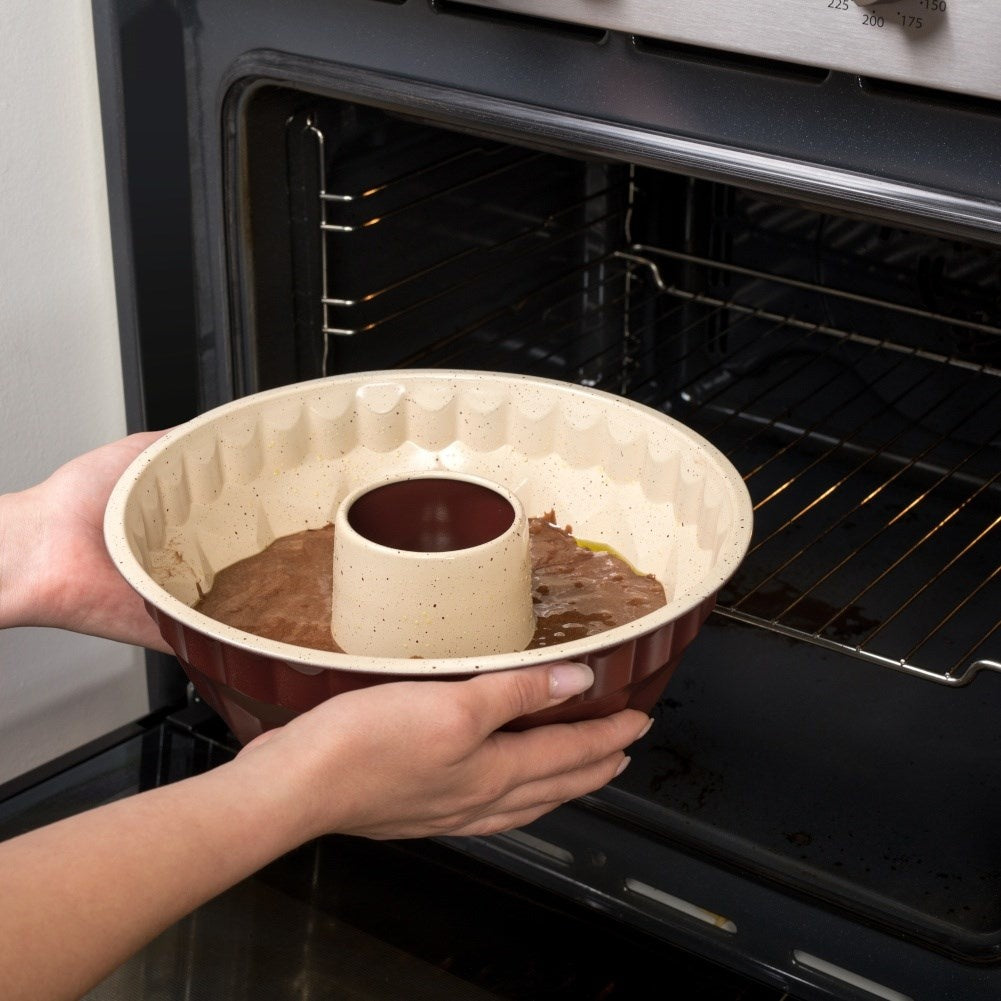 Non-stick baking pan with ceramic granite coating