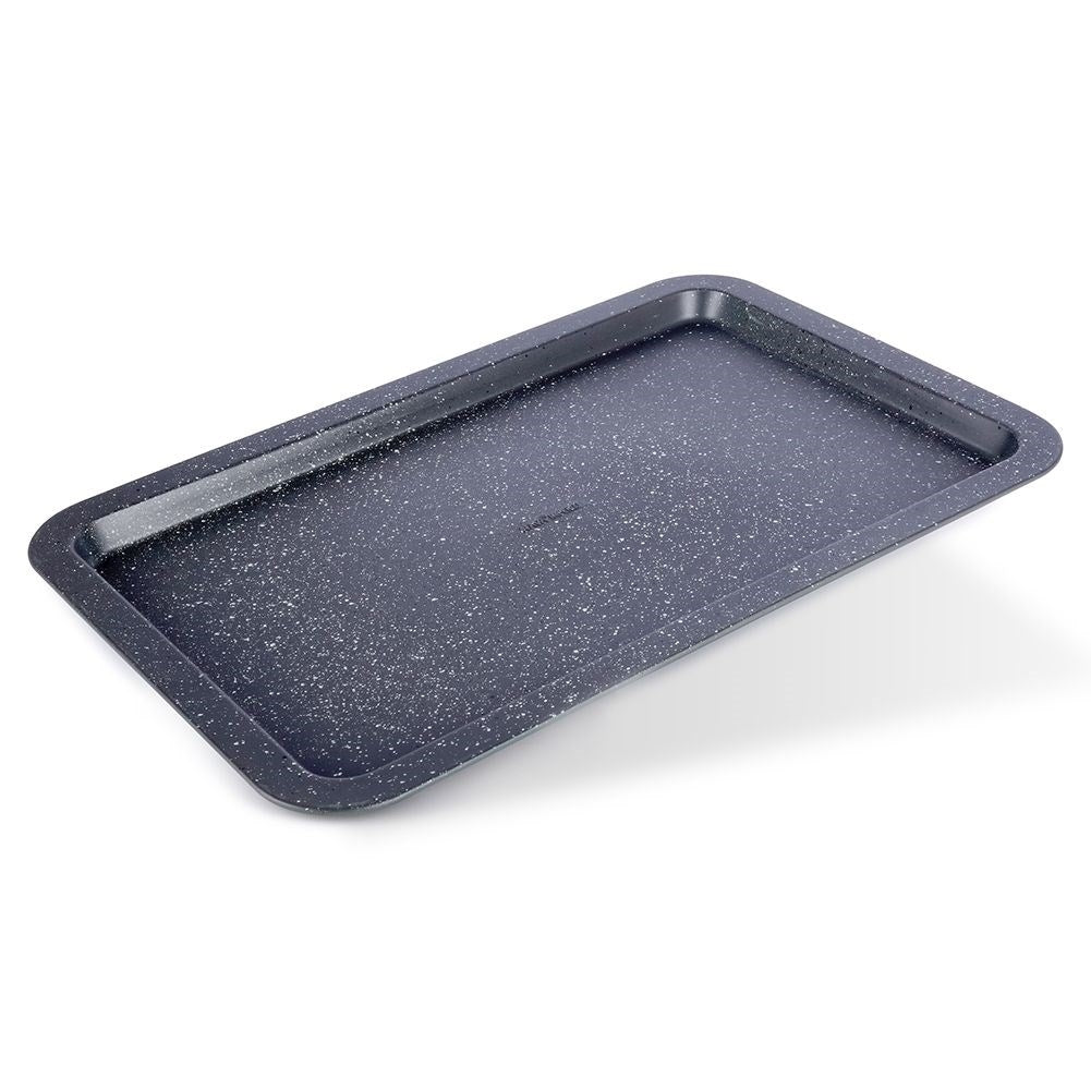 Non-stick baking sheet with granite coating for all ovens
