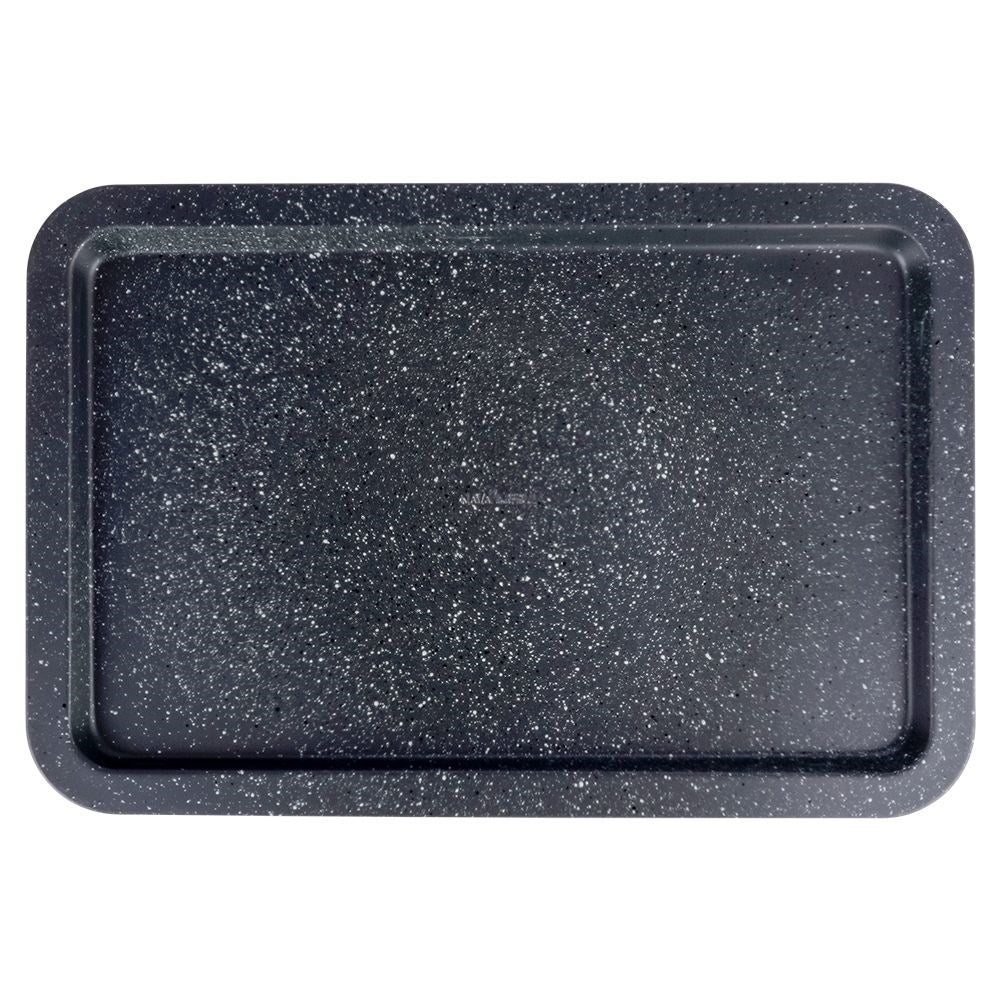Non-stick baking sheet with granite coating for all ovens