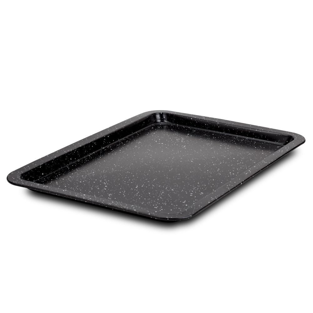 Non-stick baking sheet with granite coating for cakes and vegetables