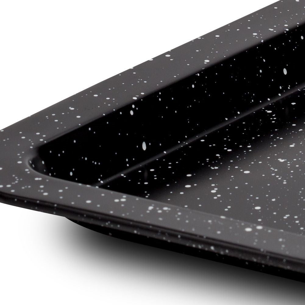 Non-stick baking sheet with granite coating for cakes and vegetables