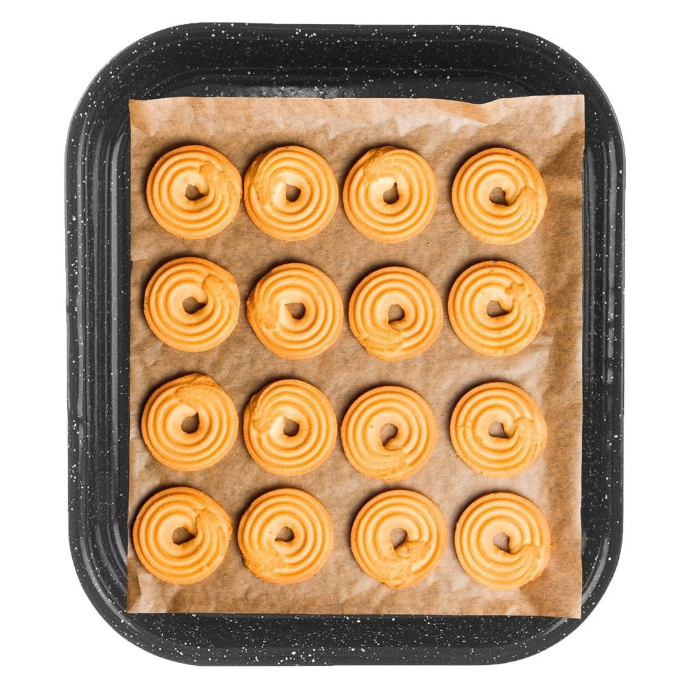 Non-stick baking tray for cakes, meat, vegetables, desserts