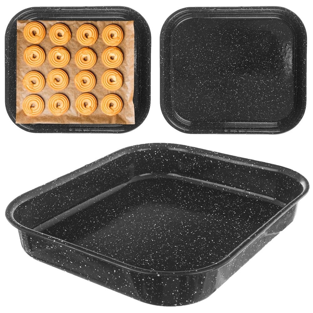 Non-stick baking tray for cakes, meat, vegetables, desserts