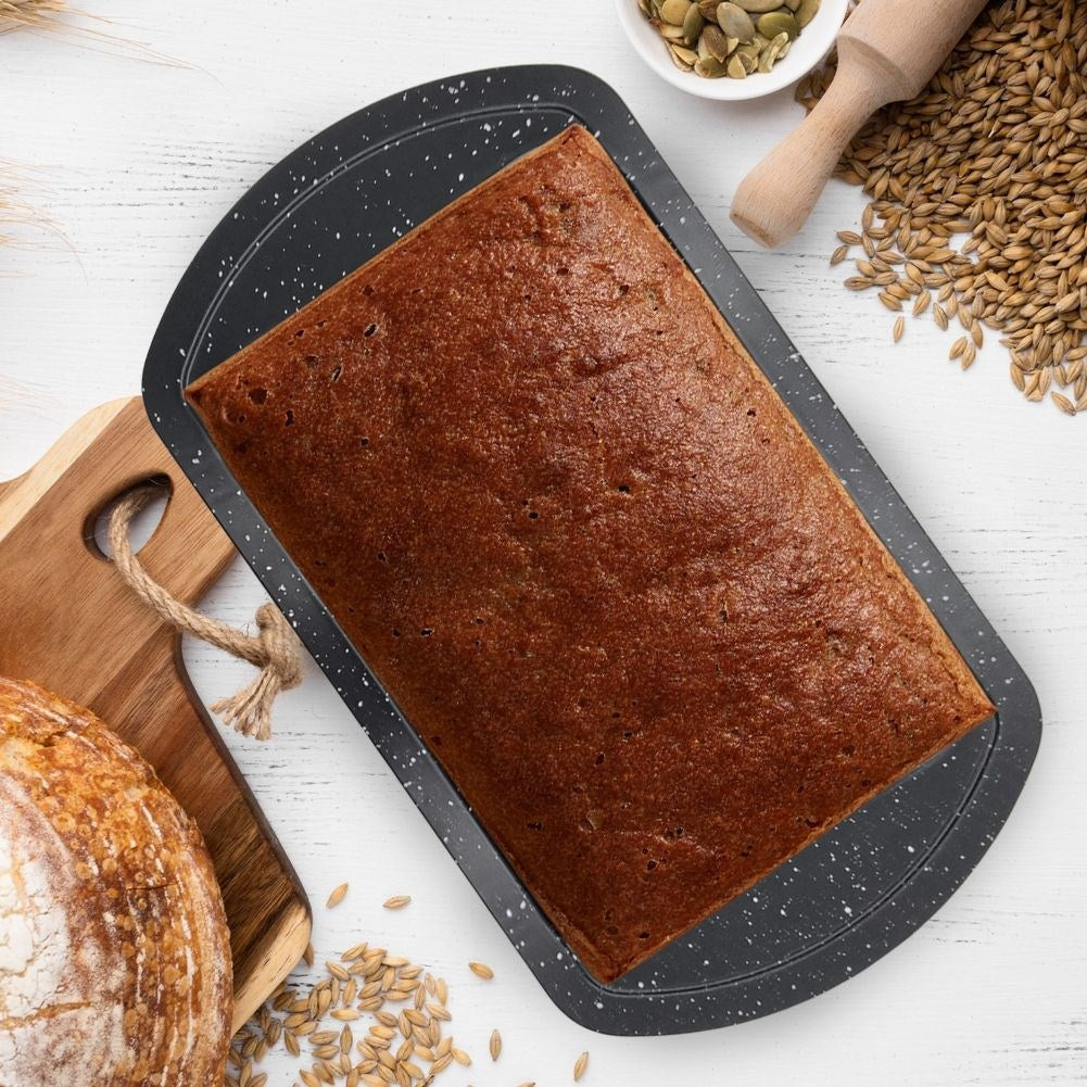 Non-stick bread pan for gas and electric ovens