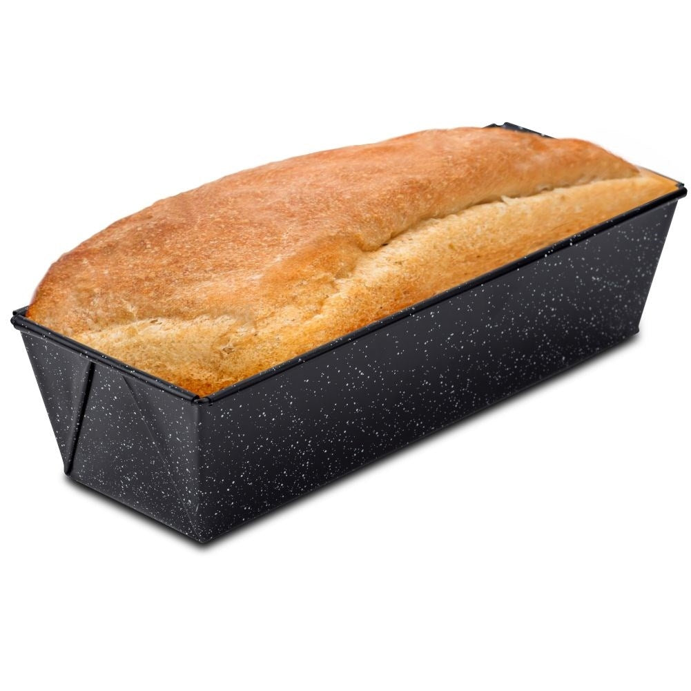 Non-stick bread pan with granite coating for all ovens