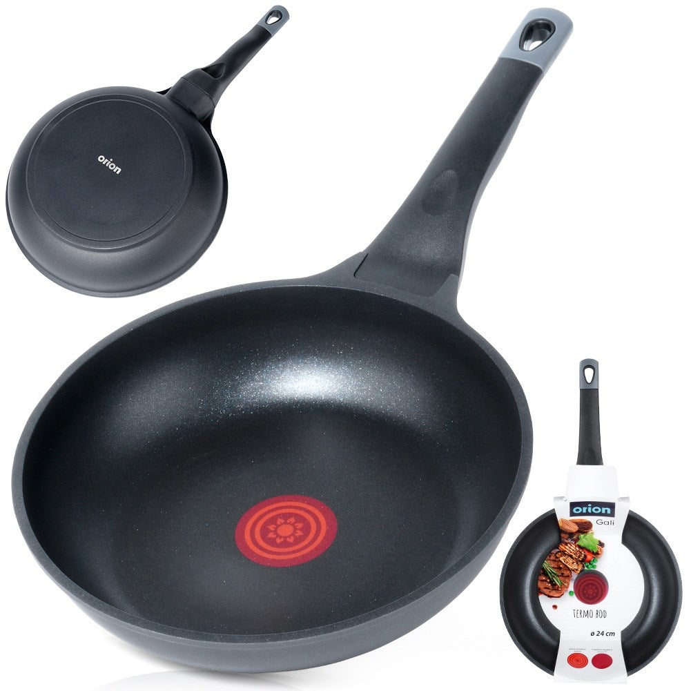 Non-stick frying pan with heating indicator GALI 24 cm