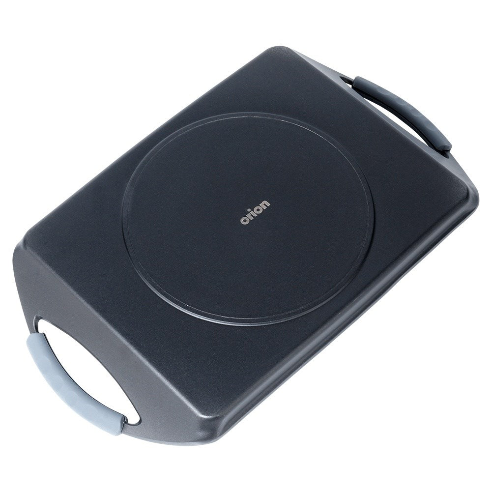 Non-stick grill plate with heating indicator GALI 41x24.5 cm