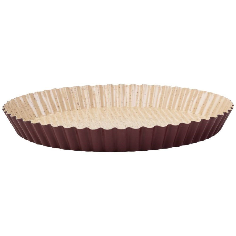 Non-stick pan with granite coating for pies