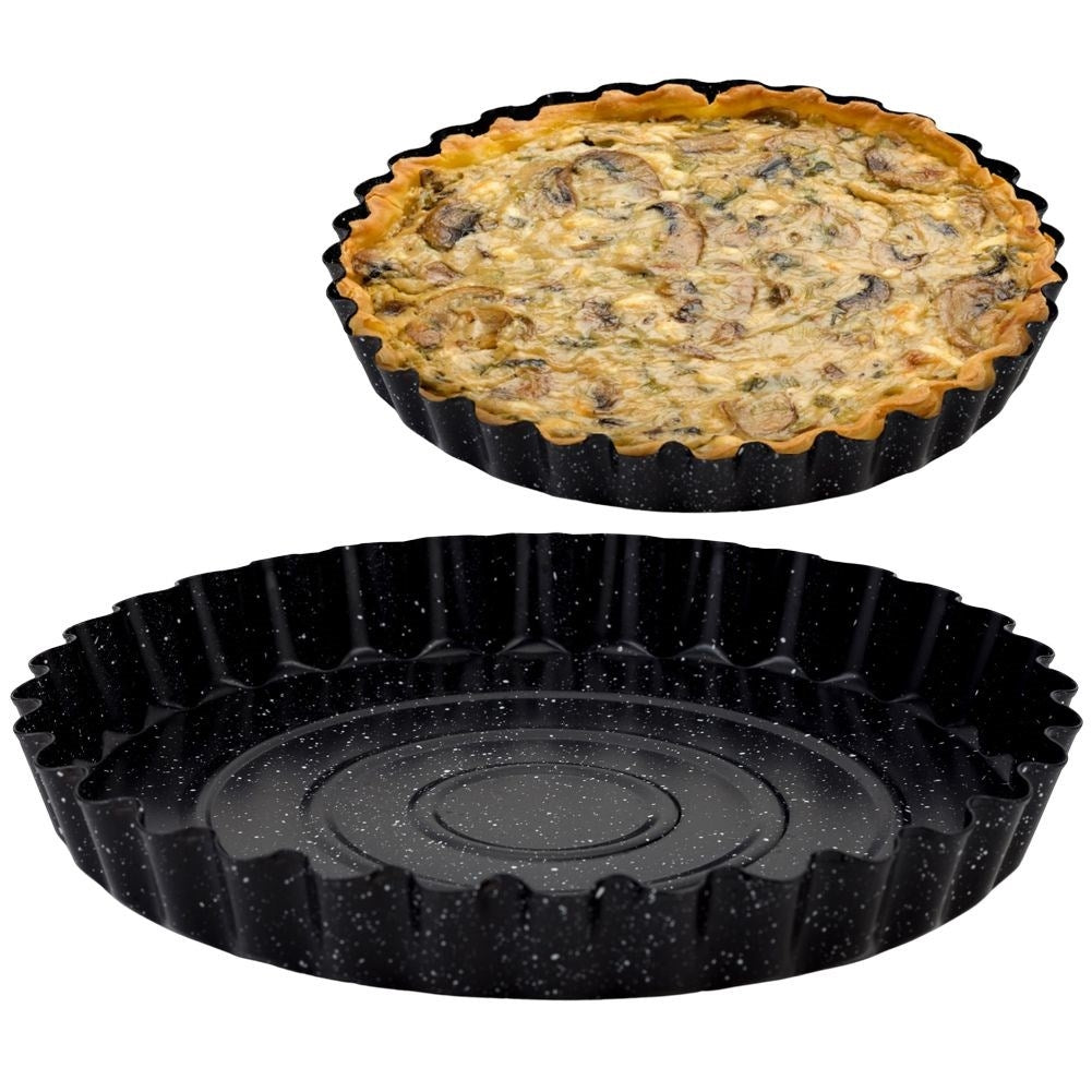 Non-stick pie pan for sweet and savory pies