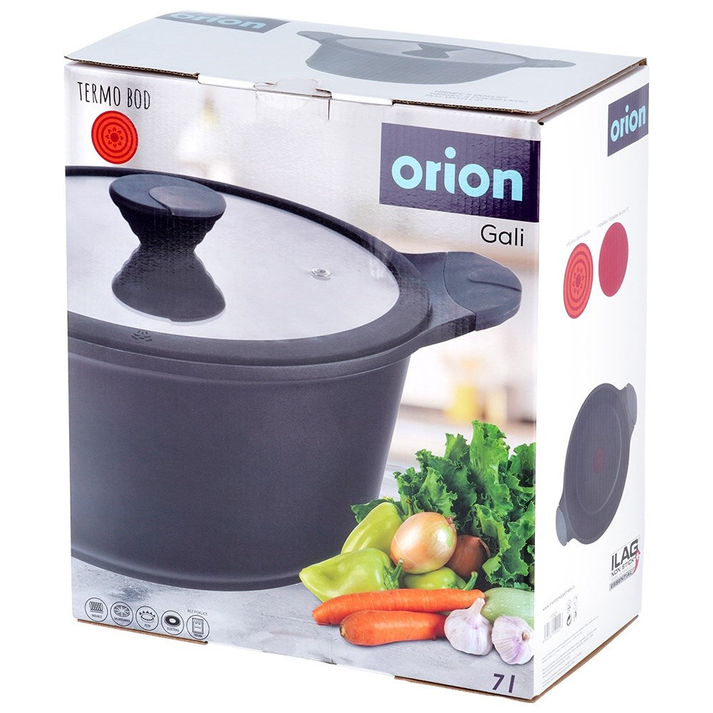Non-stick pot with heating indicator GALI 28 cm, 7 l