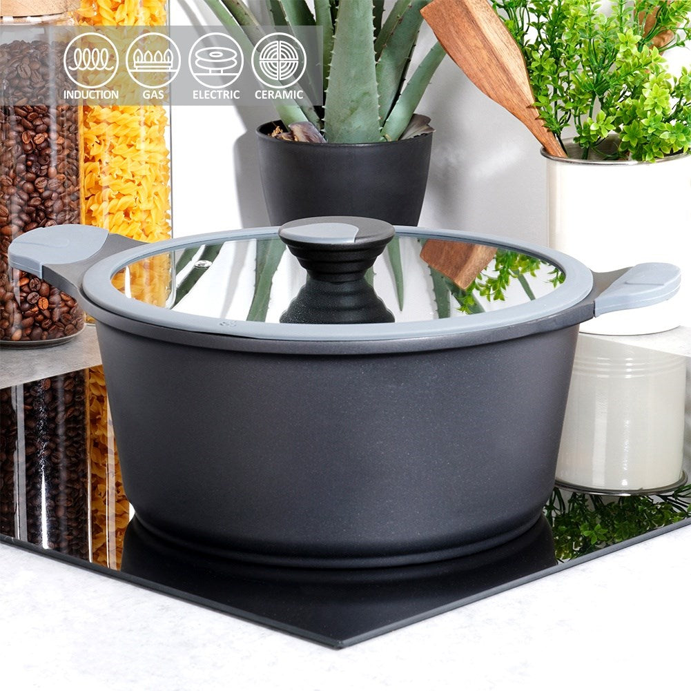 Non-stick pot with heating indicator GALI 28 cm, 7 l