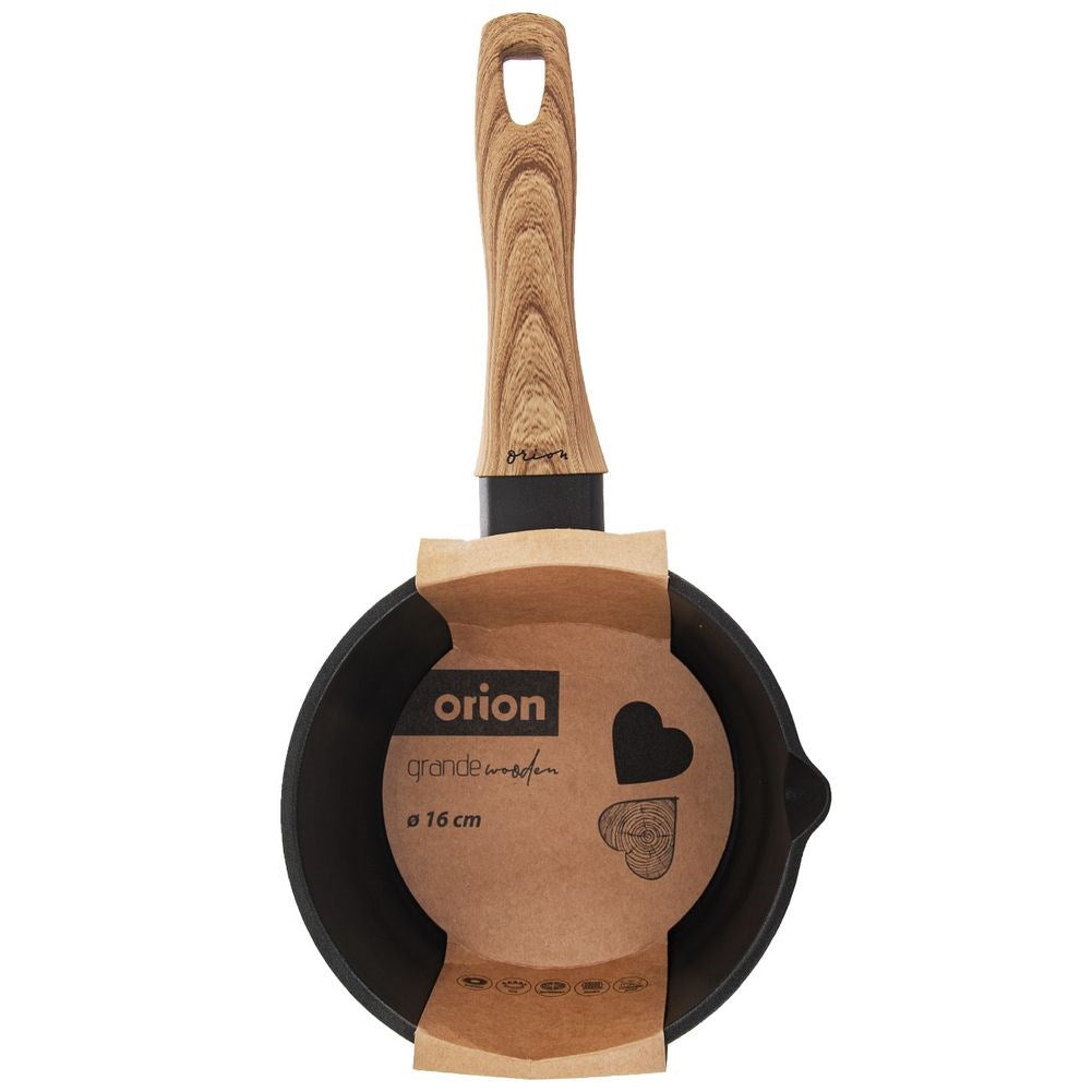 Non-stick saucepan WOODEN 16 cm, 1.4 l