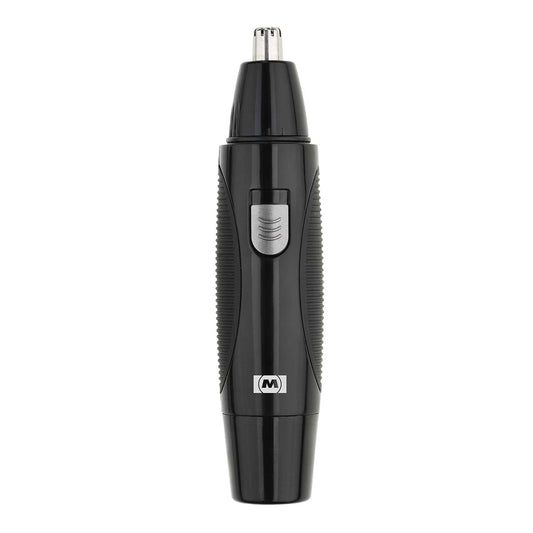 Nose & Ear Hair Trimmer Set, Black, 3 Heads, Battery-Powered