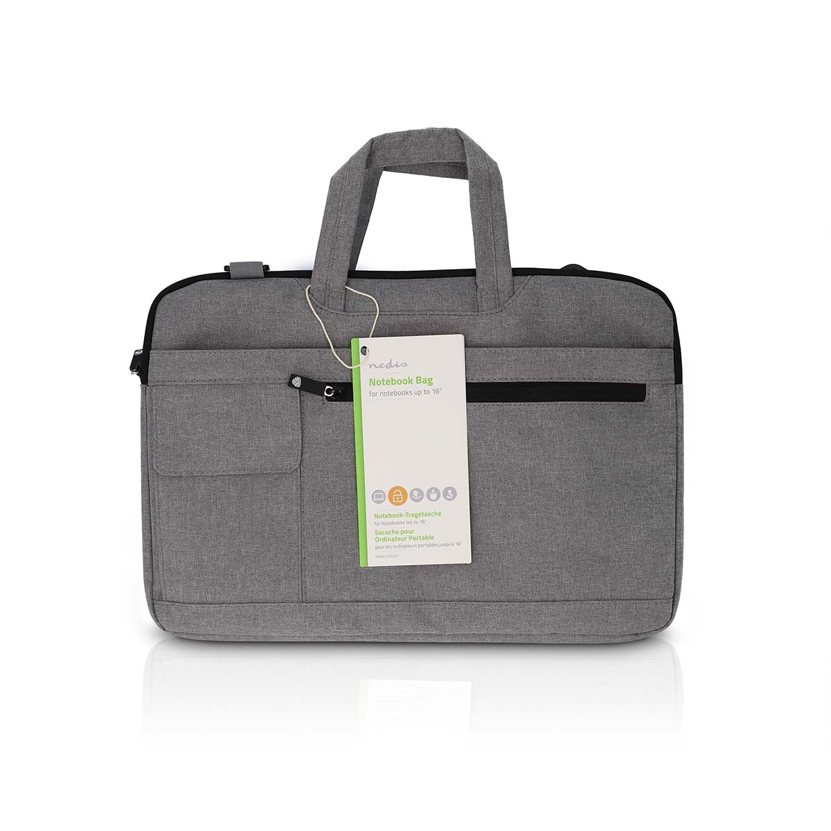 Notebook Bag | 15 - 16 " | Carrying strap | 8 Compartments | 30 mm | 285 mm | 410 mm | Polyester