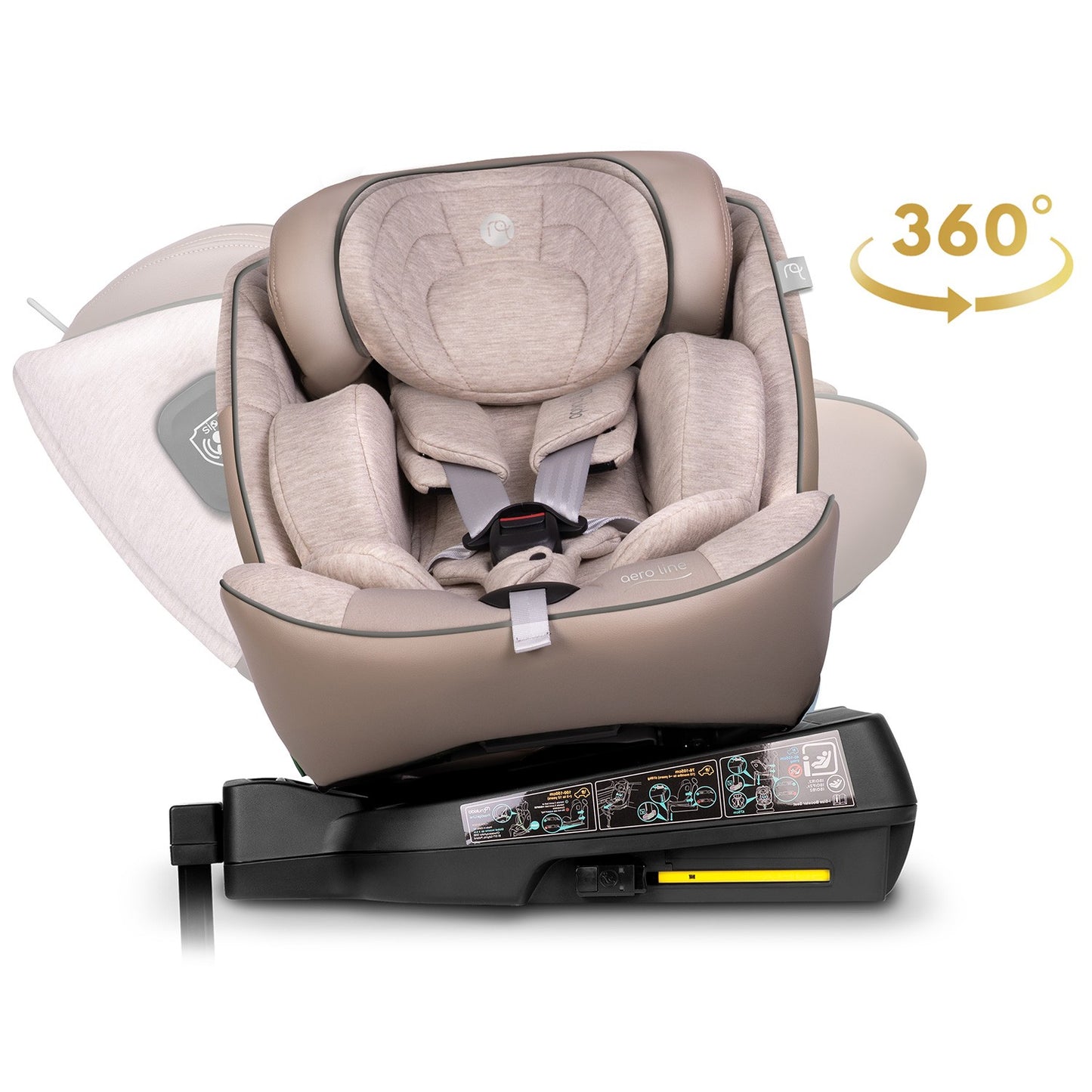Nukido Aero Line Beige Car Seat 0-36kg ISOFIX