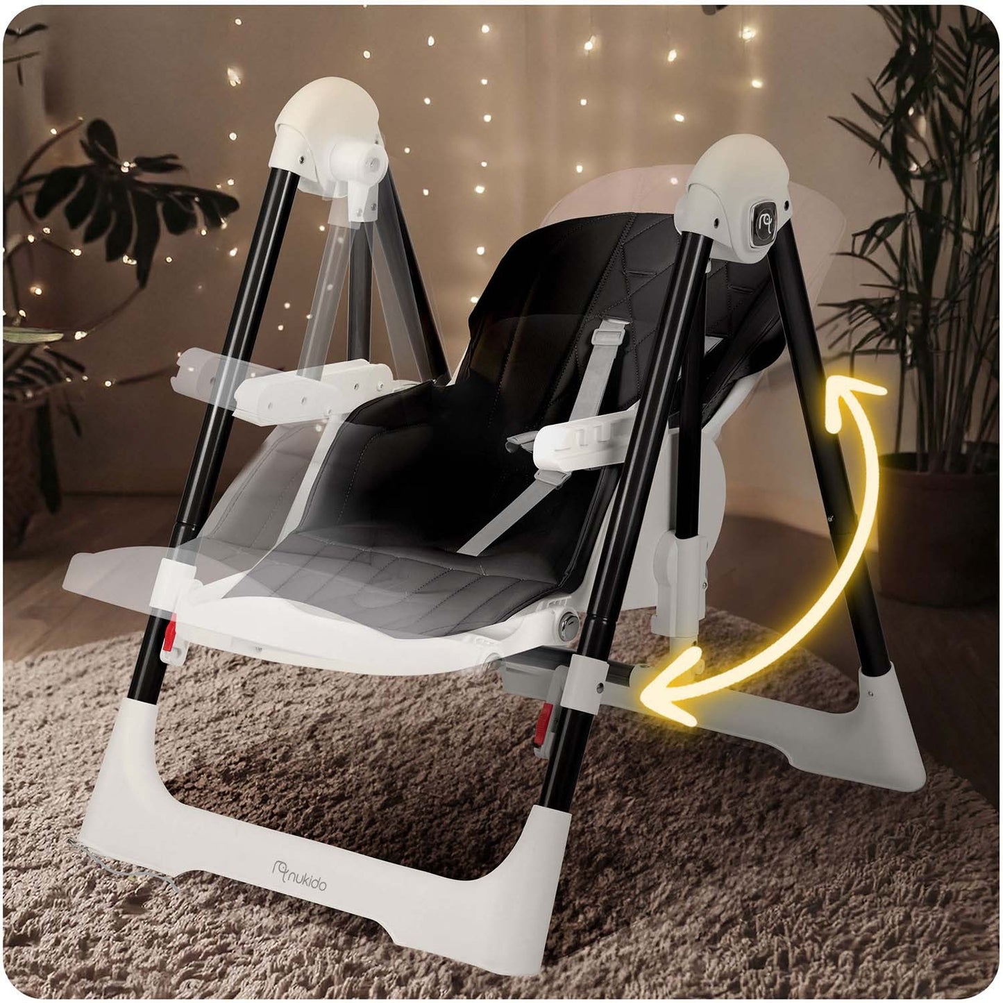 Nukido Elite feeding chair, black