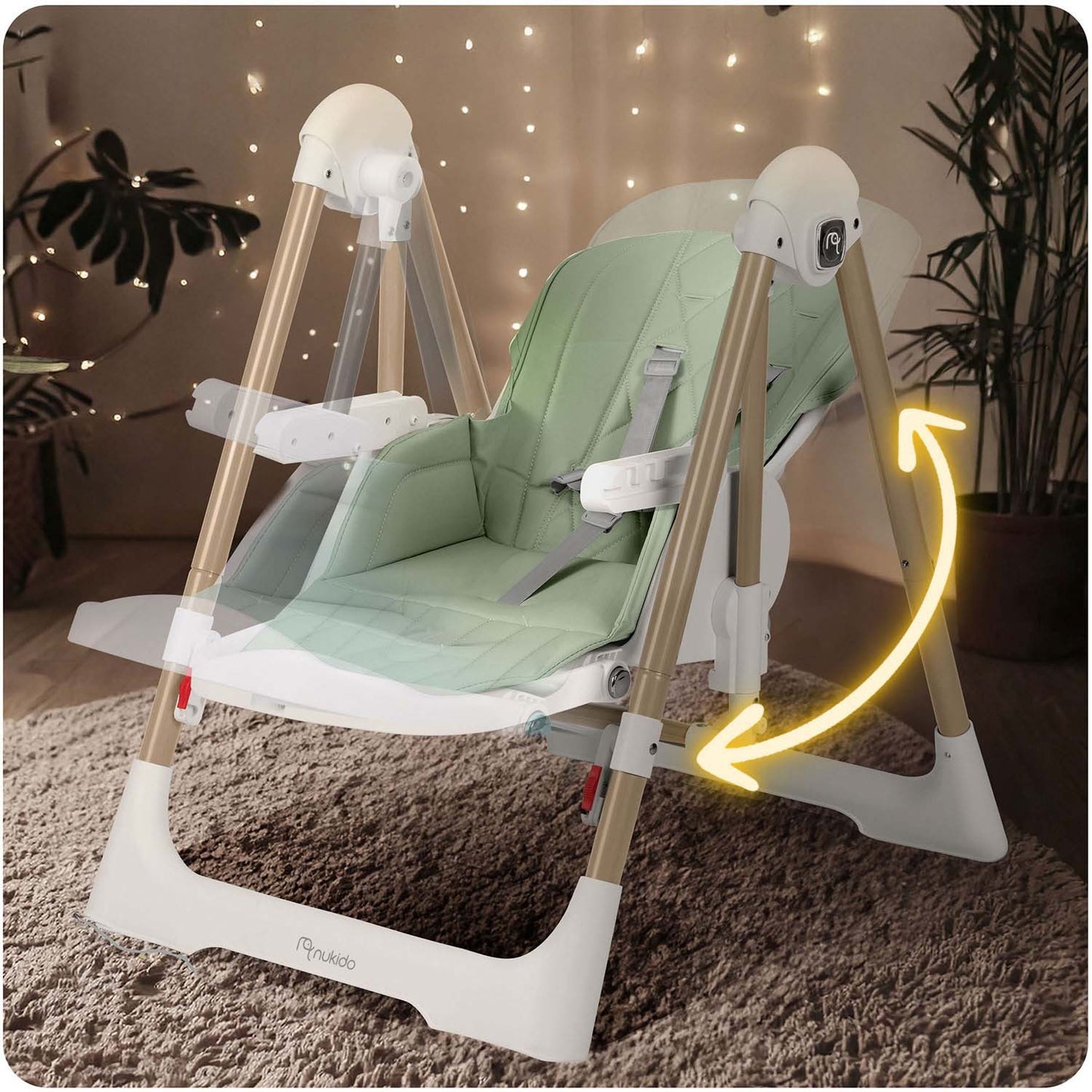 Nukido Elite feeding chair, green
