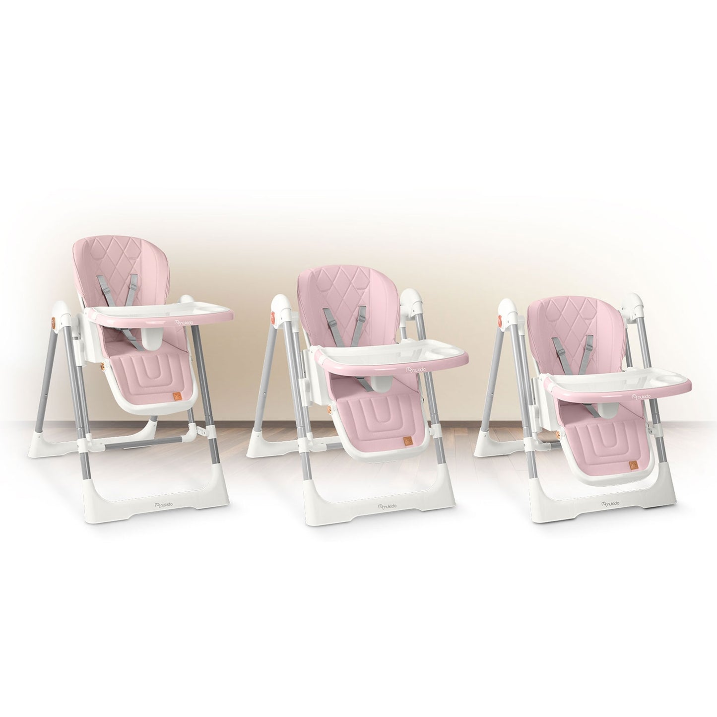 Nukido Elite feeding chair, pink