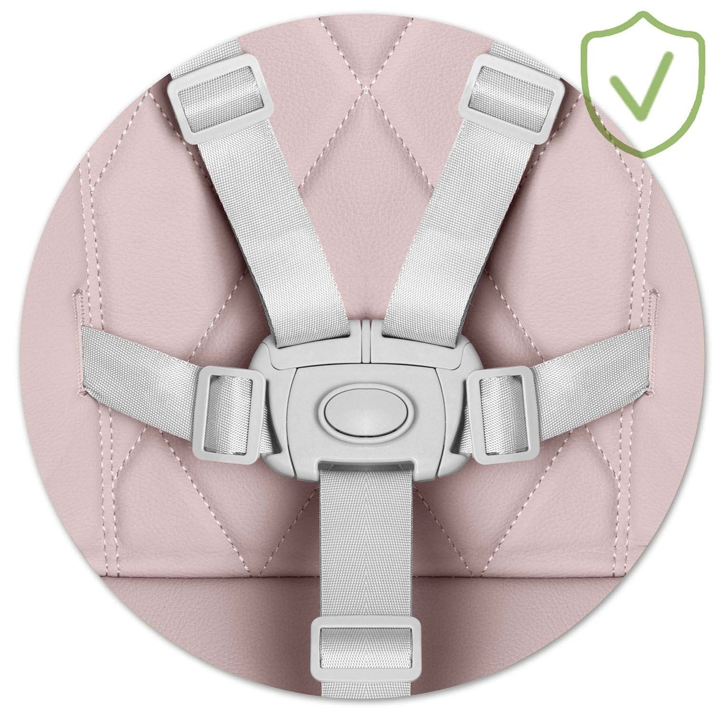 Nukido Elite feeding chair, pink
