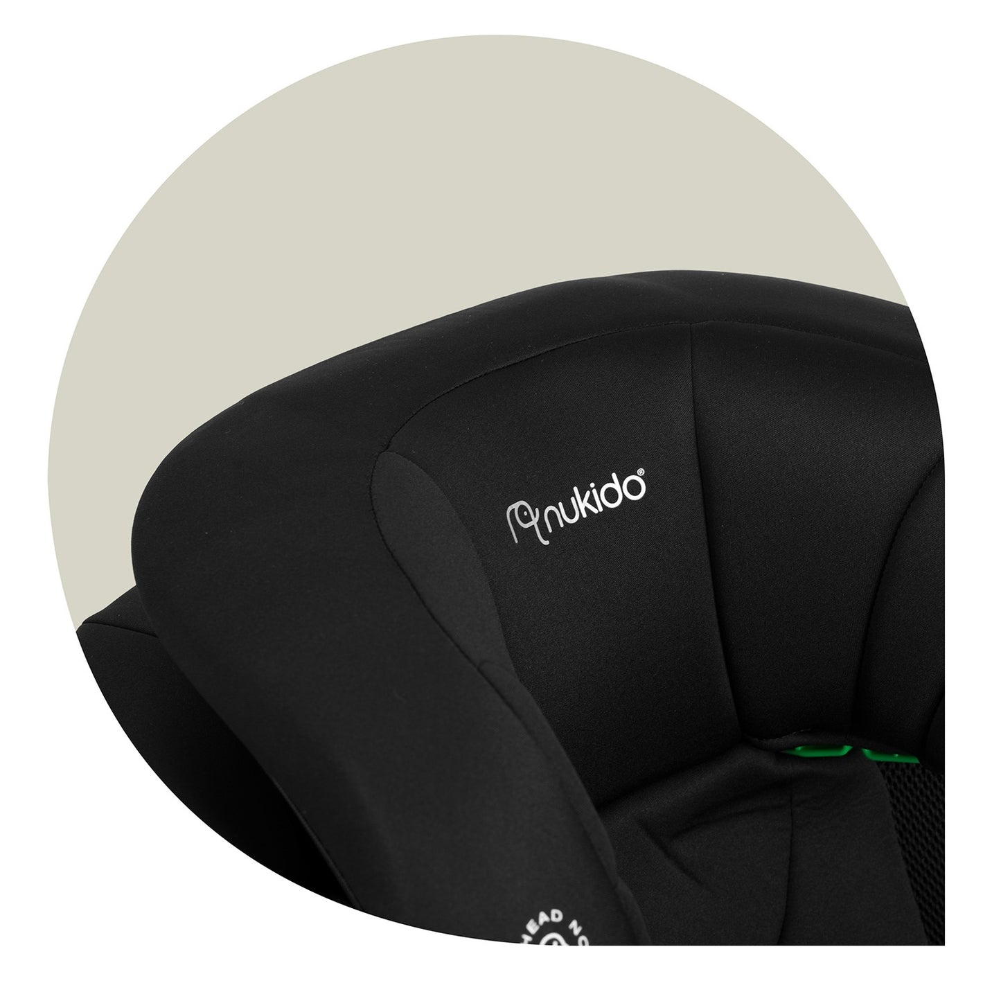 Nukido Louis Soft Car Seat Black 15-36kg ISOFIX