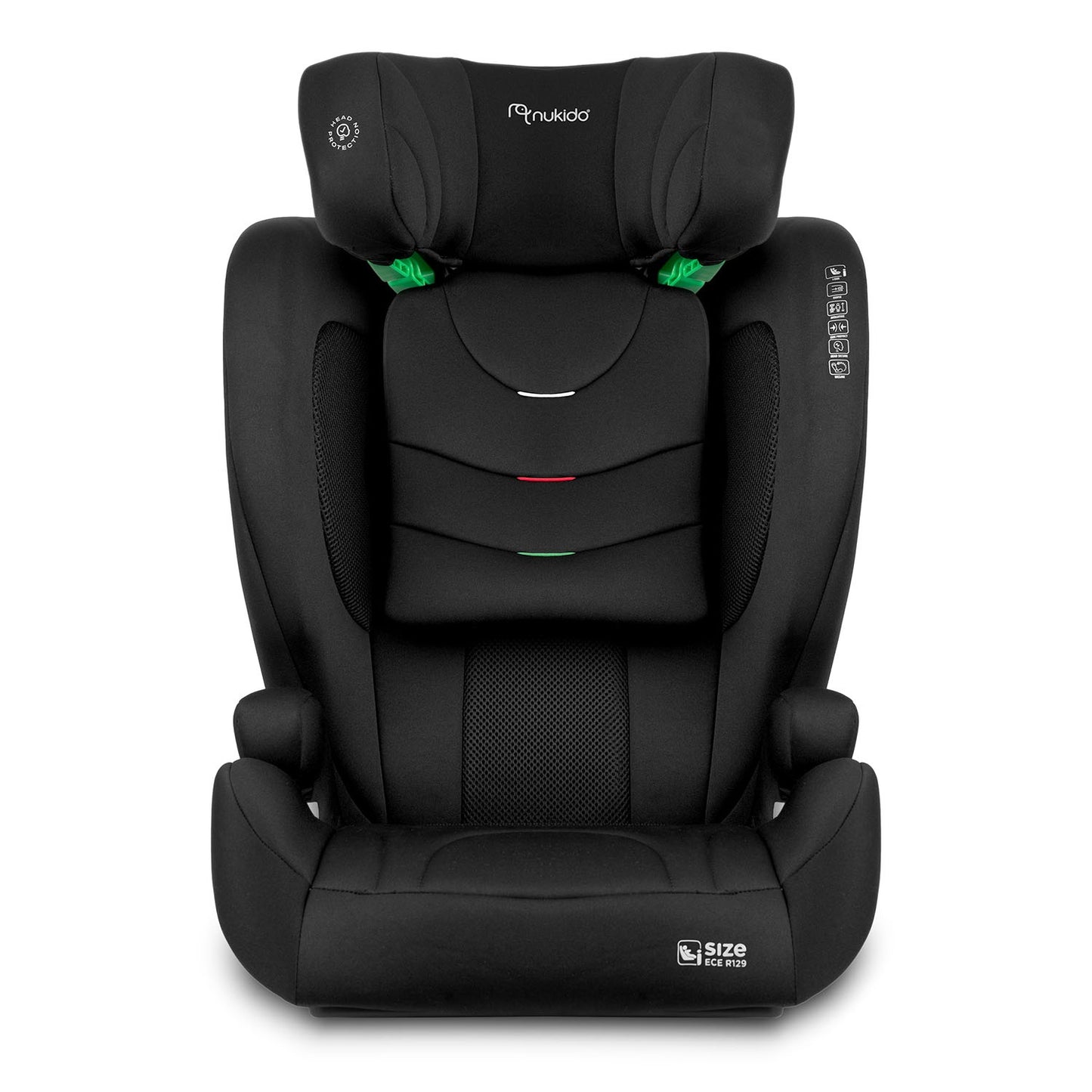 Nukido Louis Soft Car Seat Black 15-36kg ISOFIX