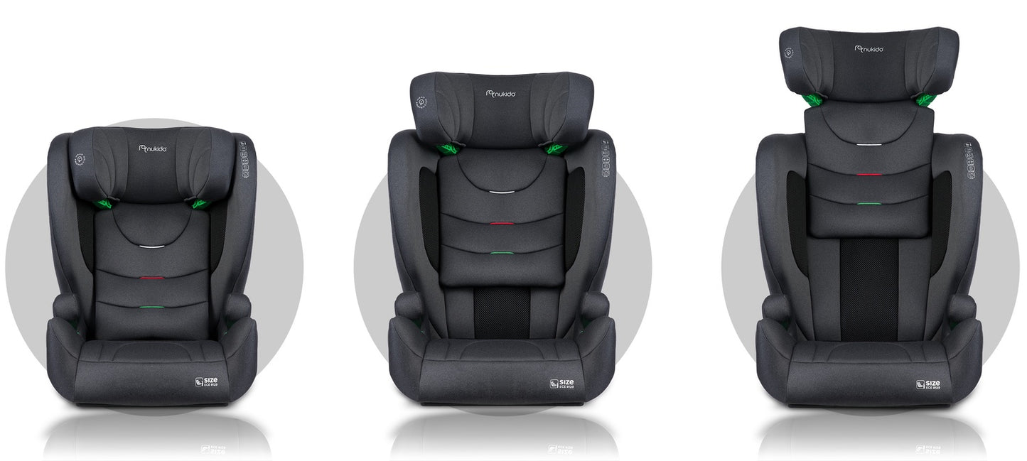 Nukido Louis Soft car seat grey15-36 kg ISOFIX