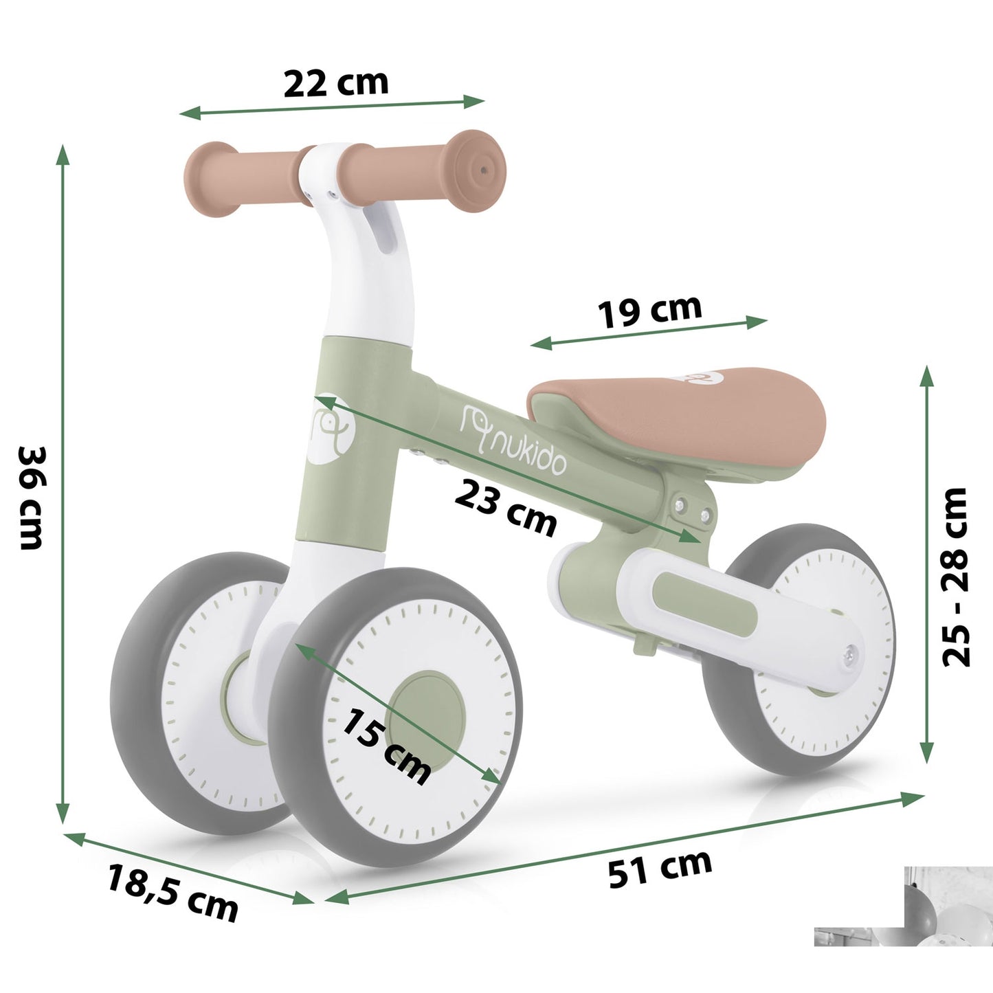 Nukido NK-603 balance bike for children