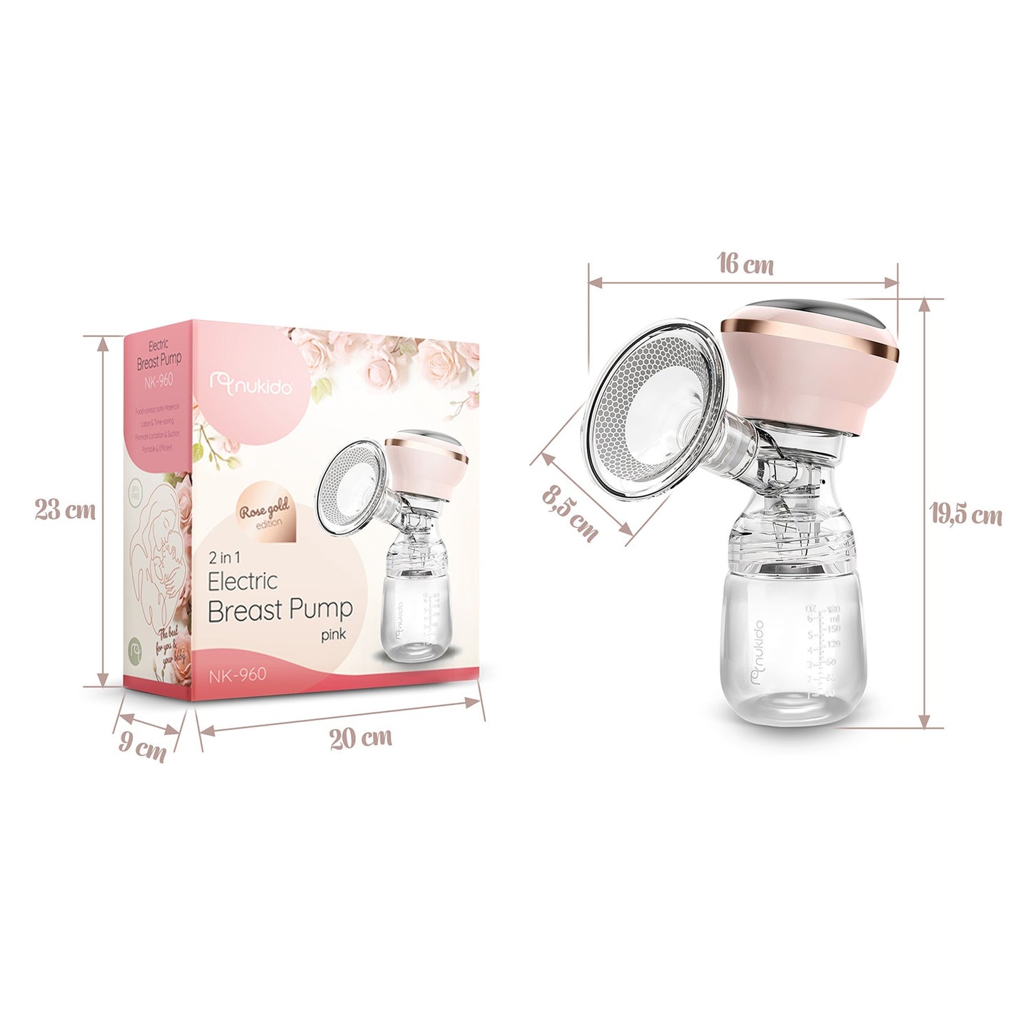 Nukido NK-960 three-phase electric breast pump