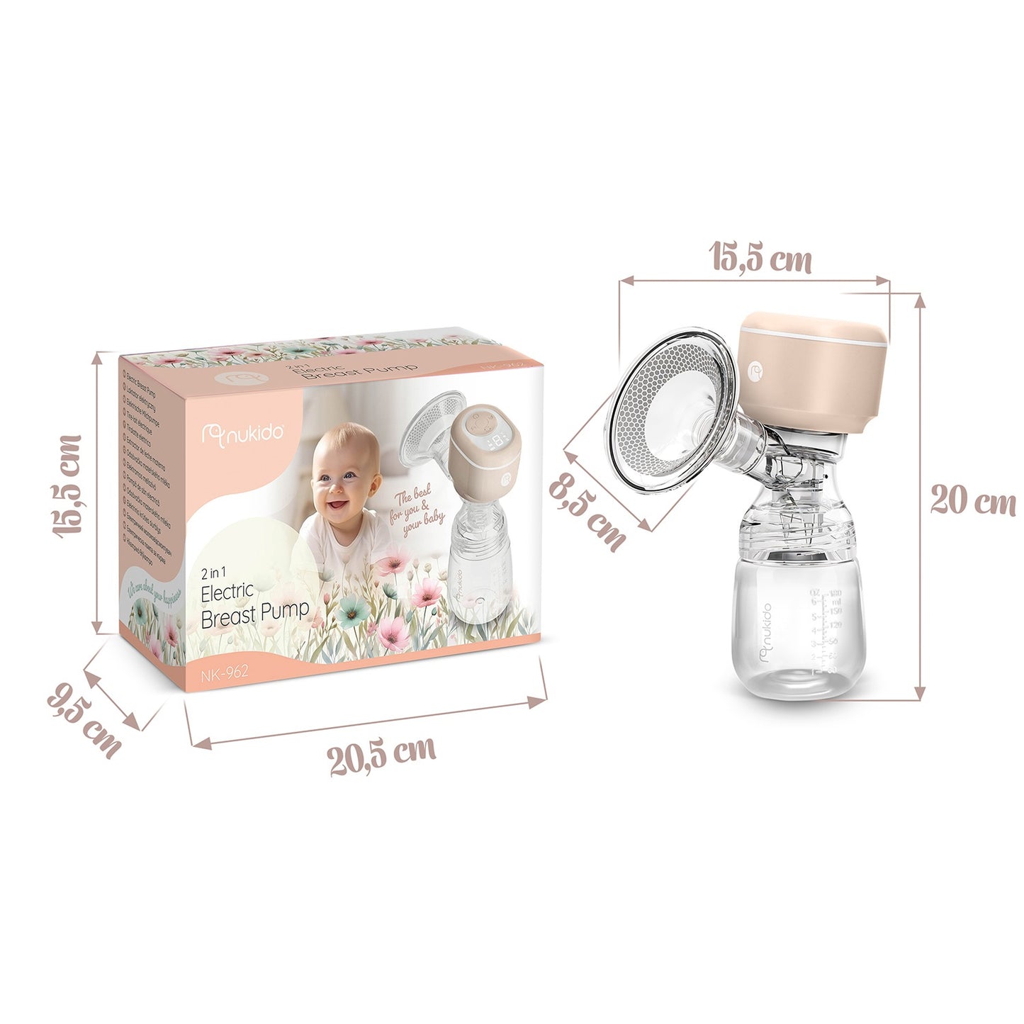 Nukido NK-962 three-phase electric breast pump