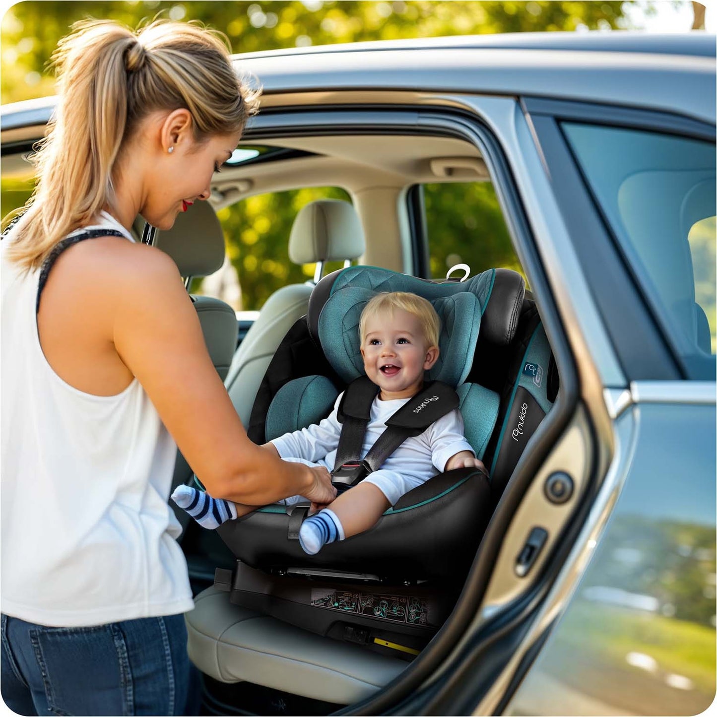 Nukido Prestige Line Car Seat Black/Blue 0-36kg ISOFIX