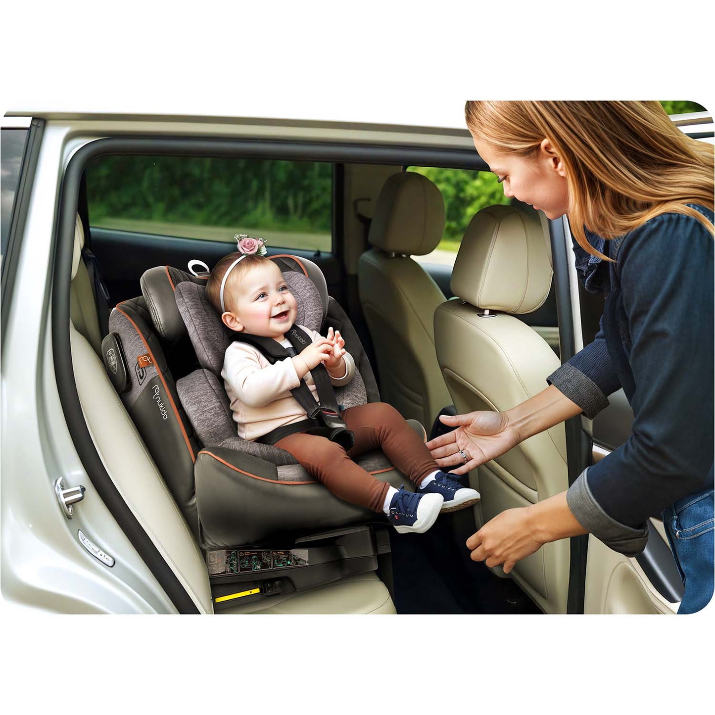 Nukido Prestige Line Car Seat Black/Grey 0-36kg ISOFIX