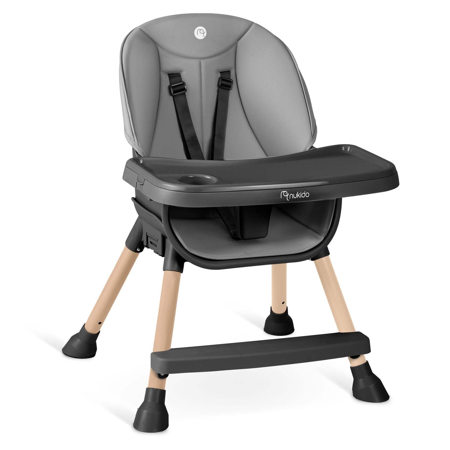 Nukido Tilo feeding chair gray-black