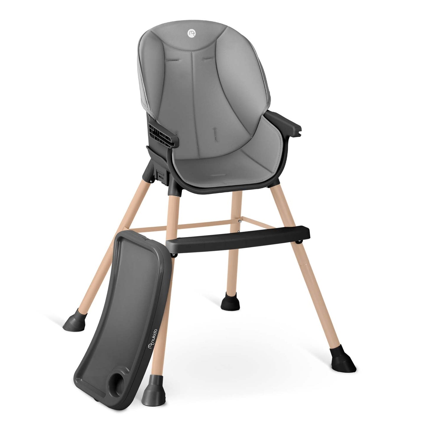 Nukido Tilo feeding chair gray-black