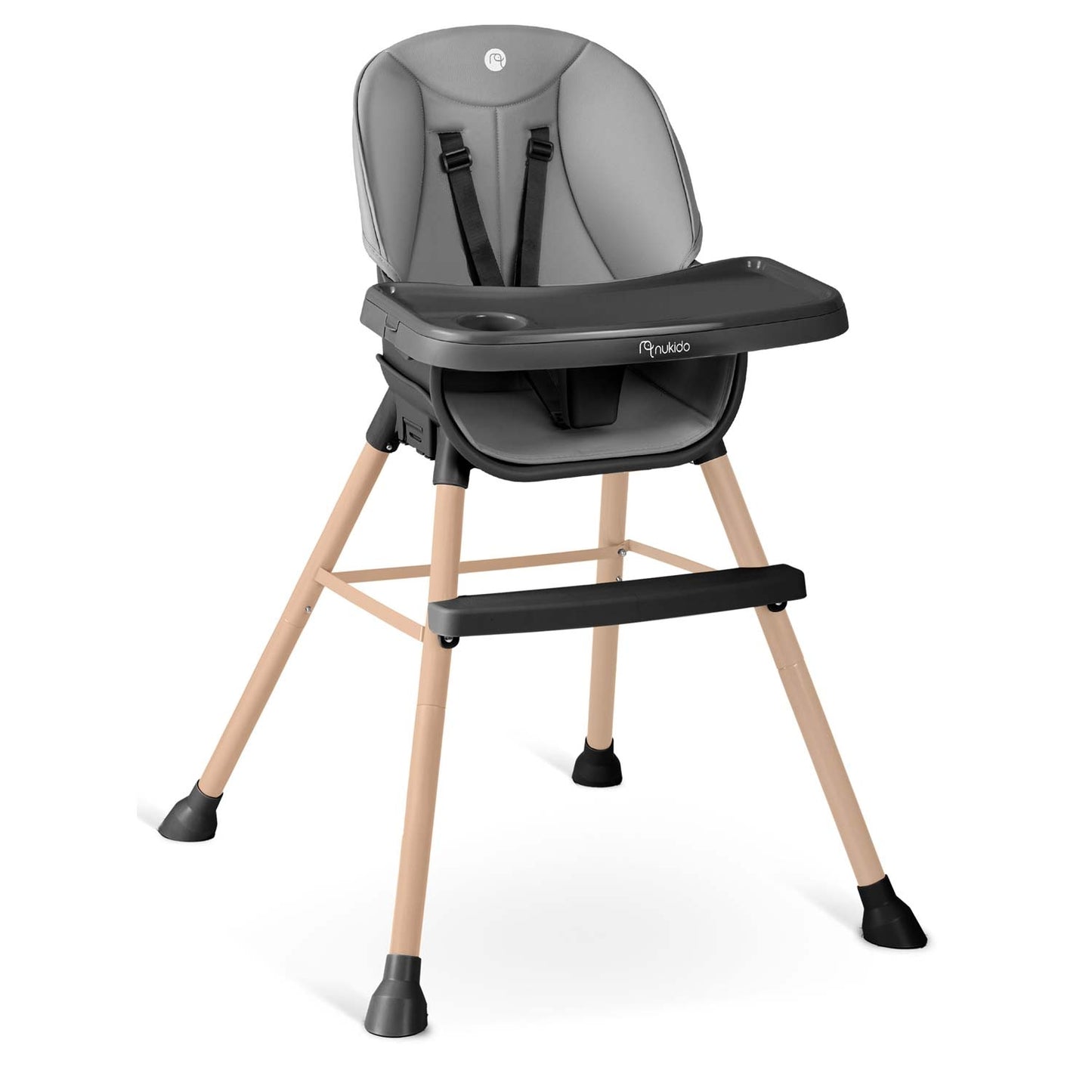 Nukido Tilo feeding chair gray-black