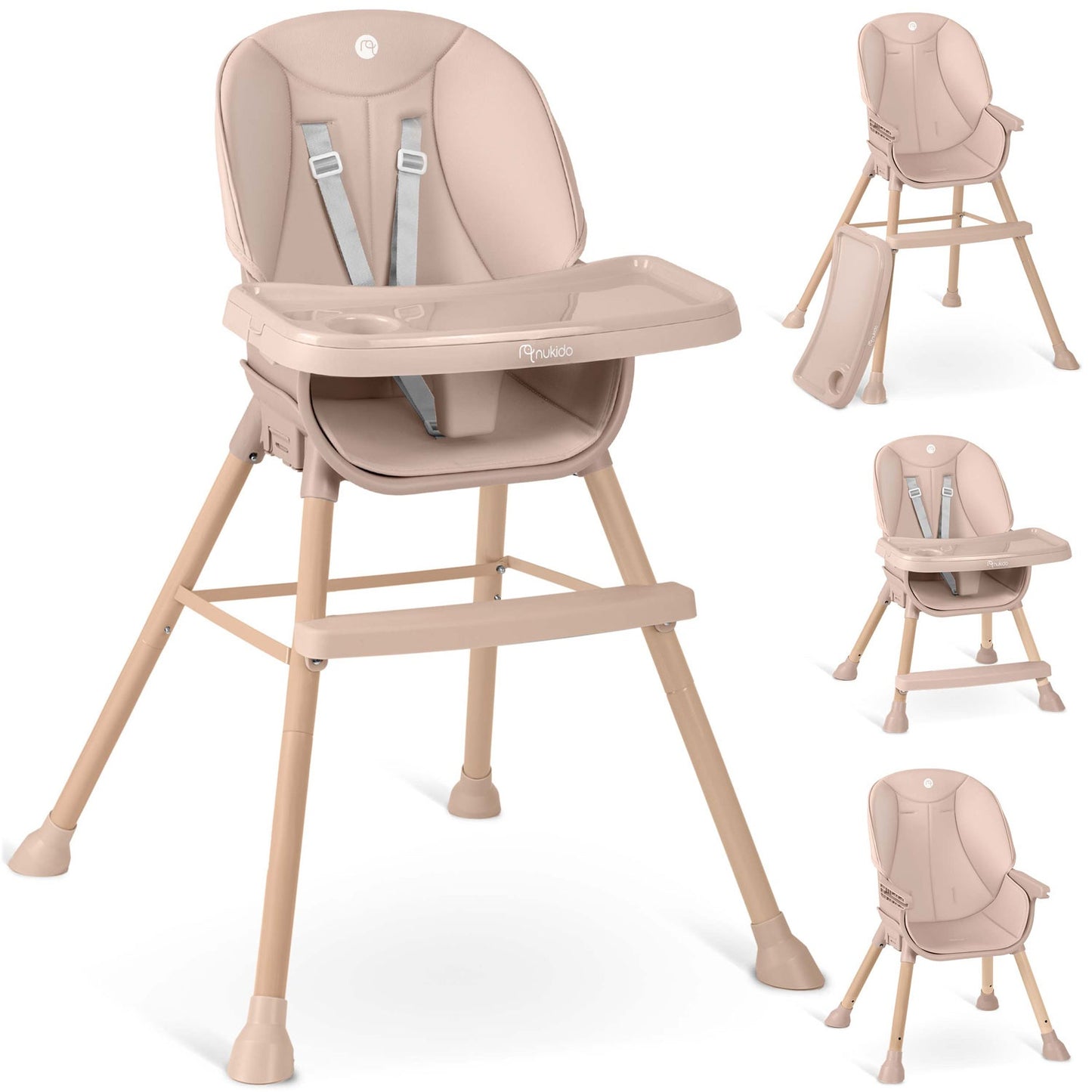 Nukido Tilo pink highchair