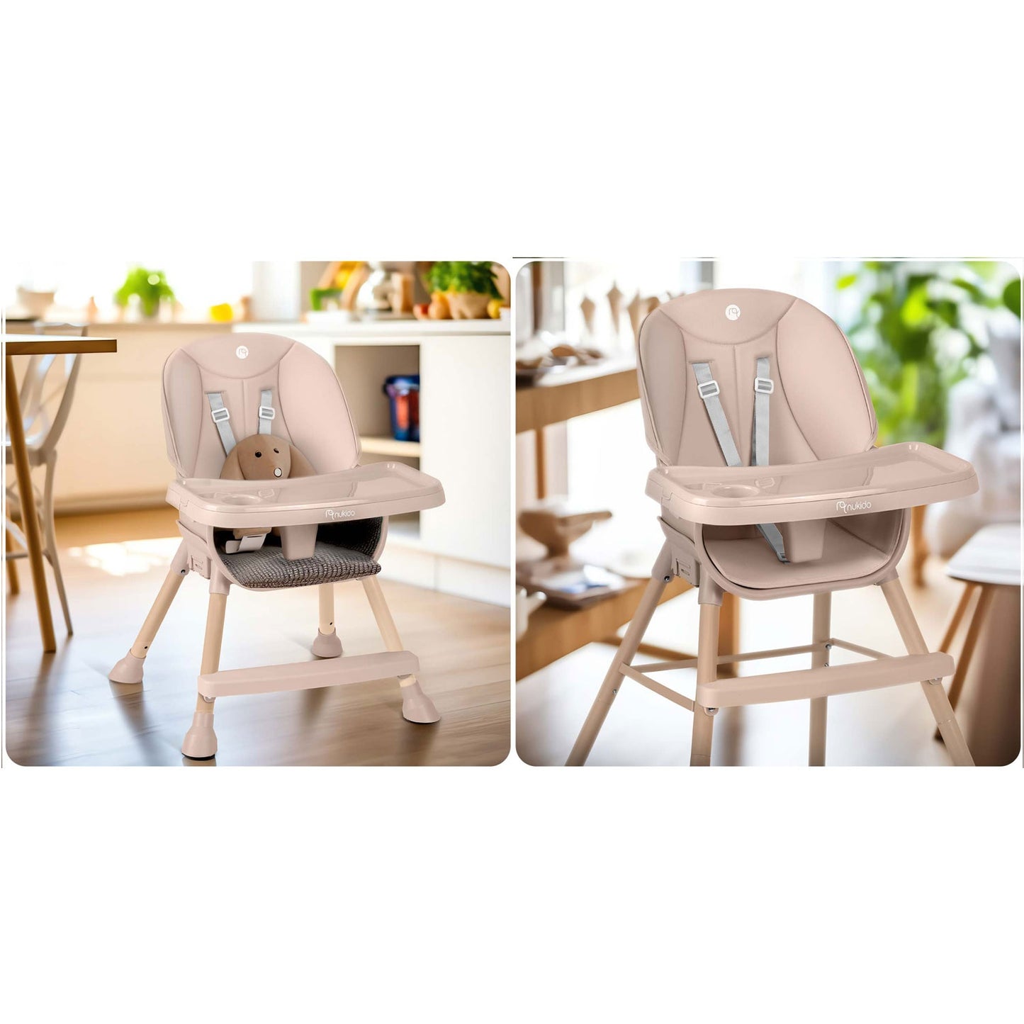 Nukido Tilo pink highchair