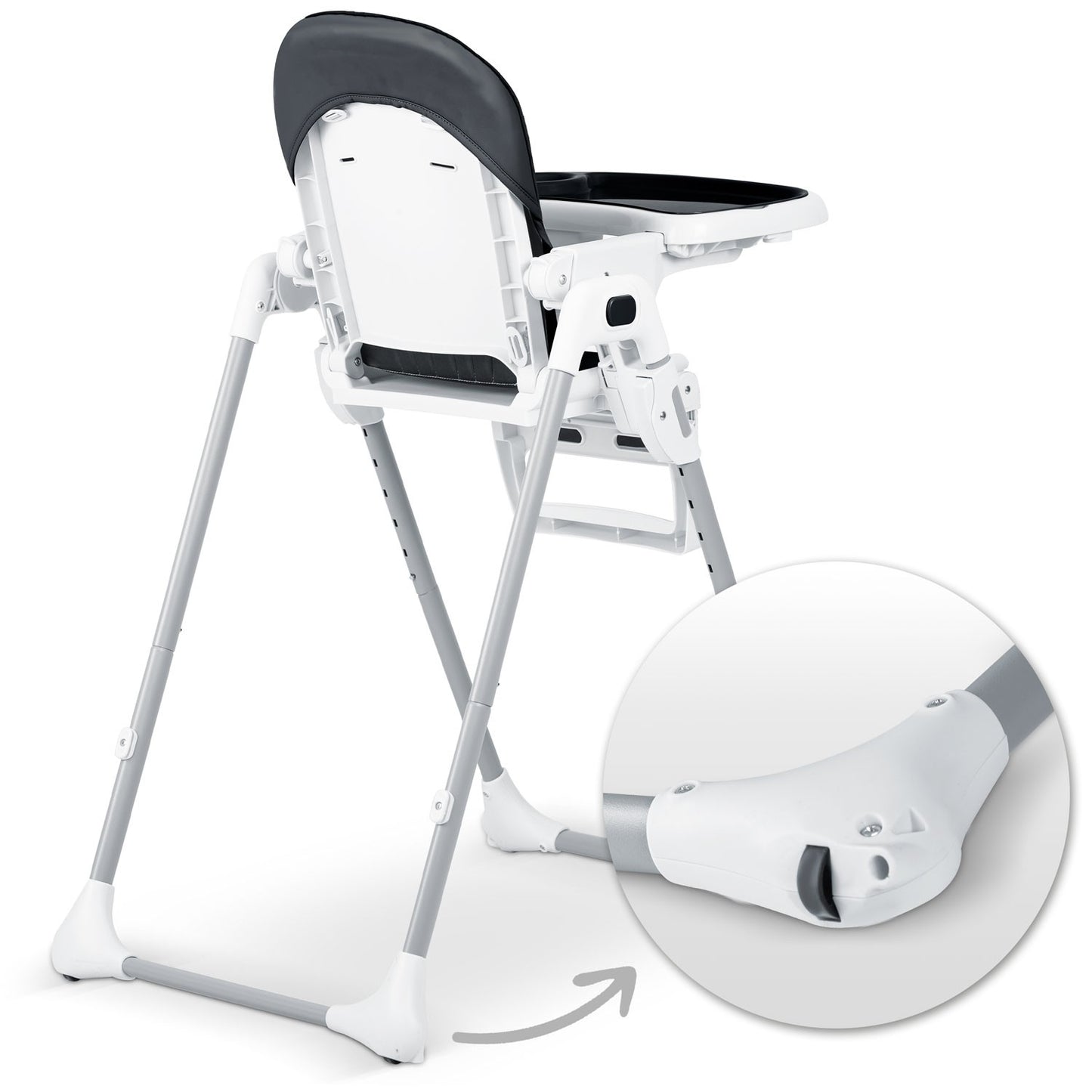 Nukido Tulo black highchair