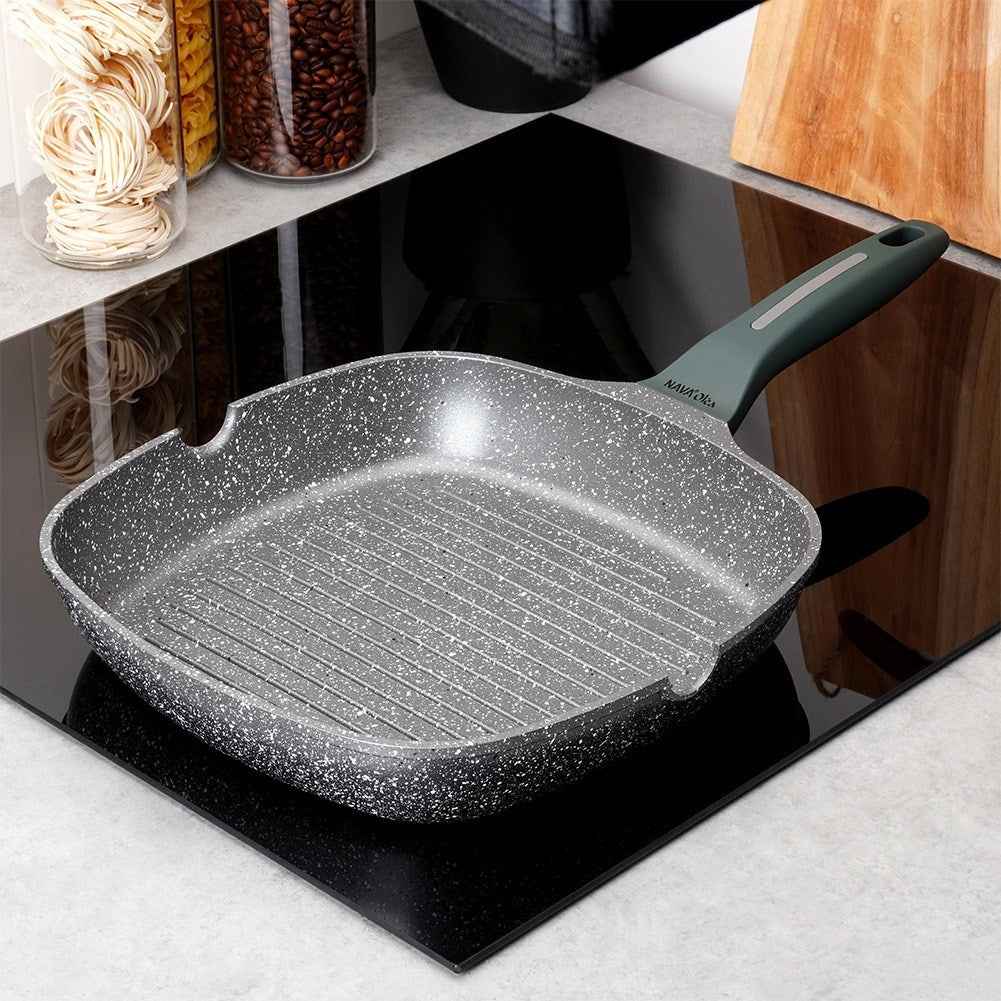 OLEA 28 cm square granite grill pan
