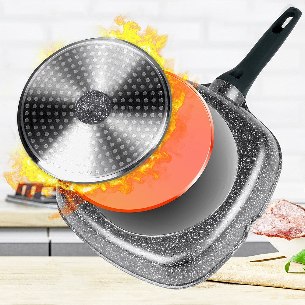 OLEA 28 cm square granite grill pan