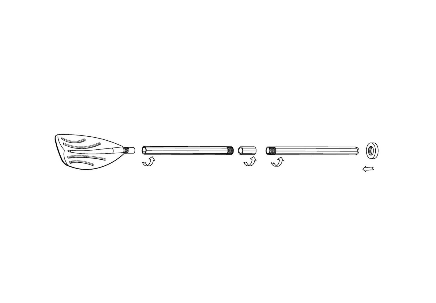 Oars for the dinghy 2 pcs 122 cm 59623 INTEX