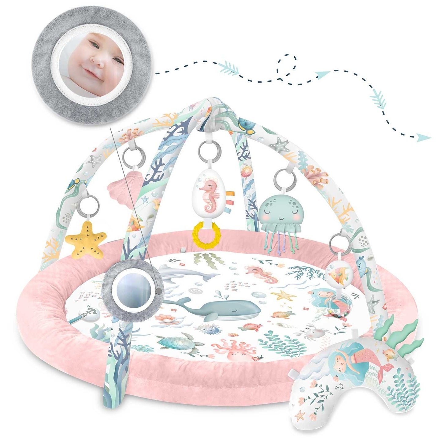 Ocean Nukido Interactive Play Mat - Pink
