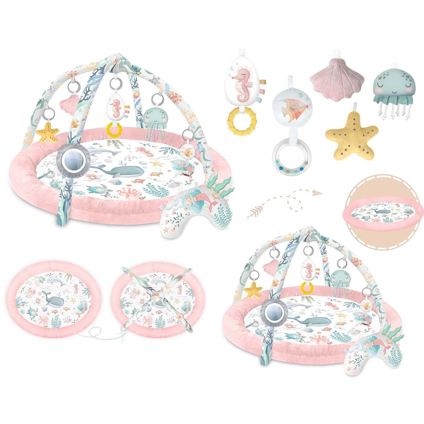 Ocean Nukido Interactive Play Mat - Pink