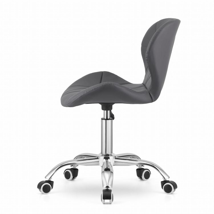 Office Swivel Chair, Wide Backrest, Eco-Leather, Gray