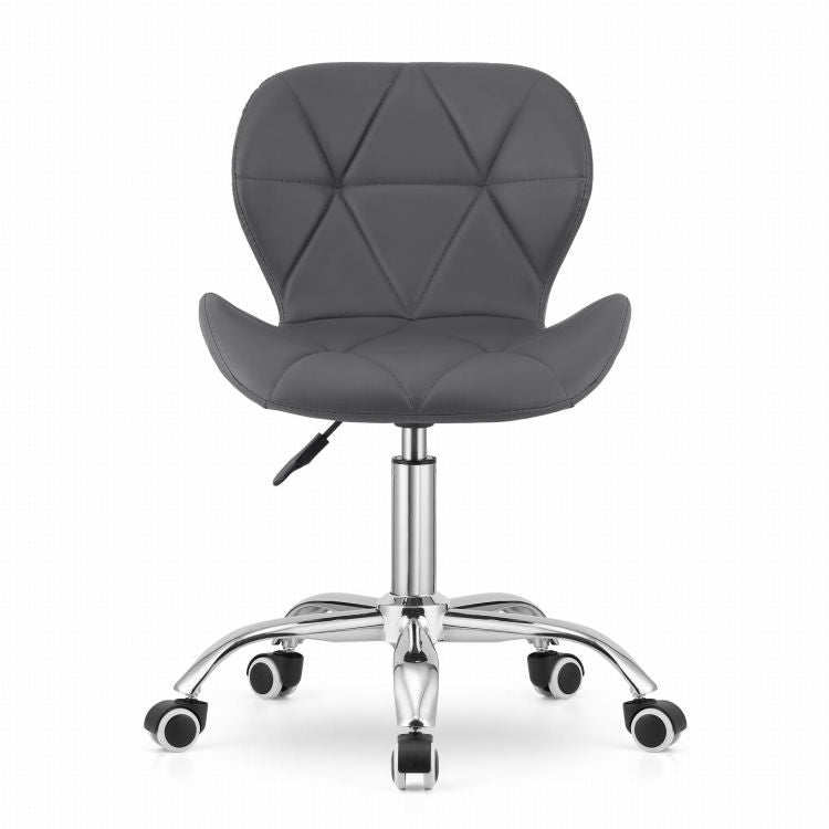 Office Swivel Chair, Wide Backrest, Eco-Leather, Gray
