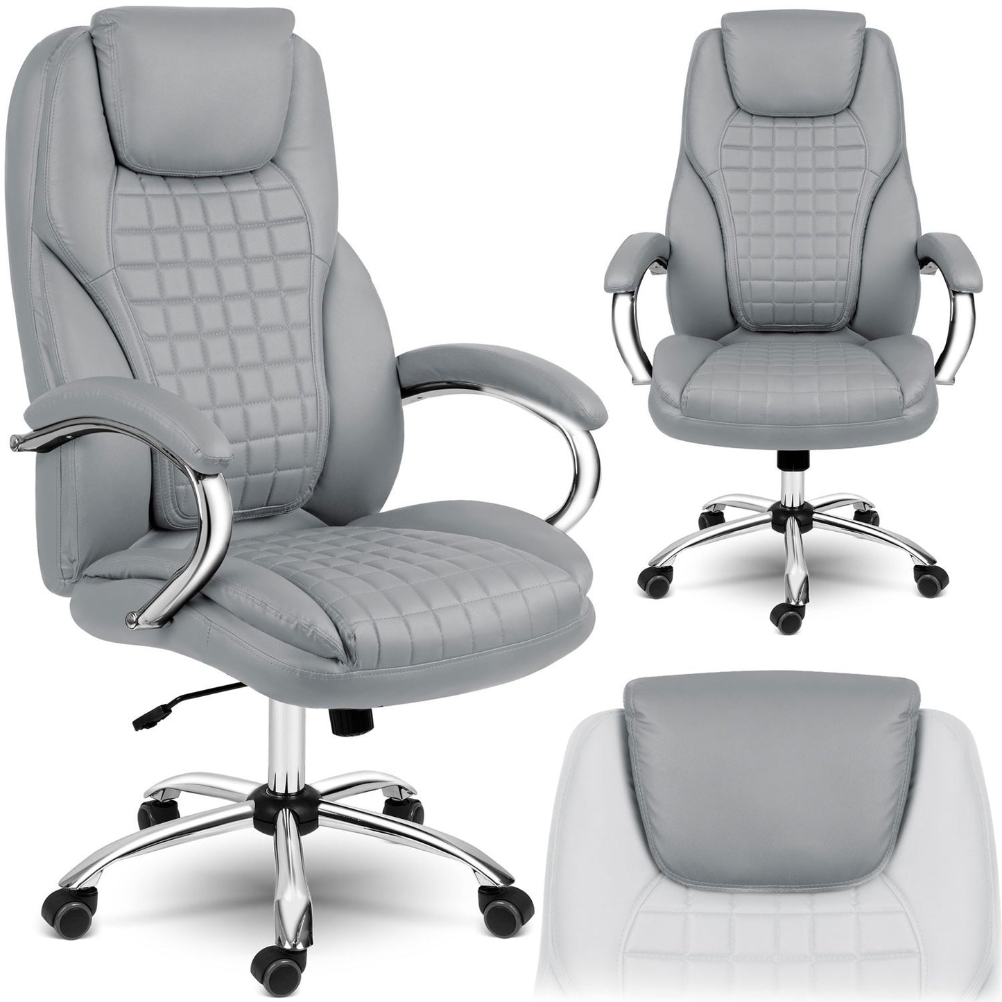 Office chair Sofotel Batory - light grey