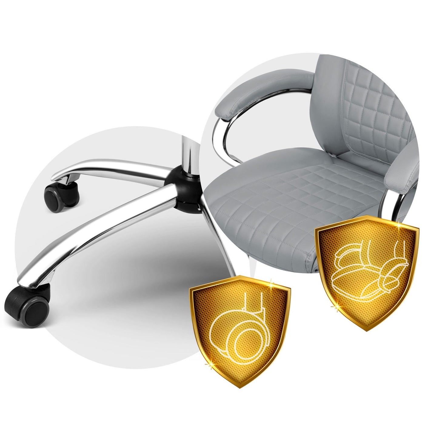 Office chair Sofotel Batory - light grey