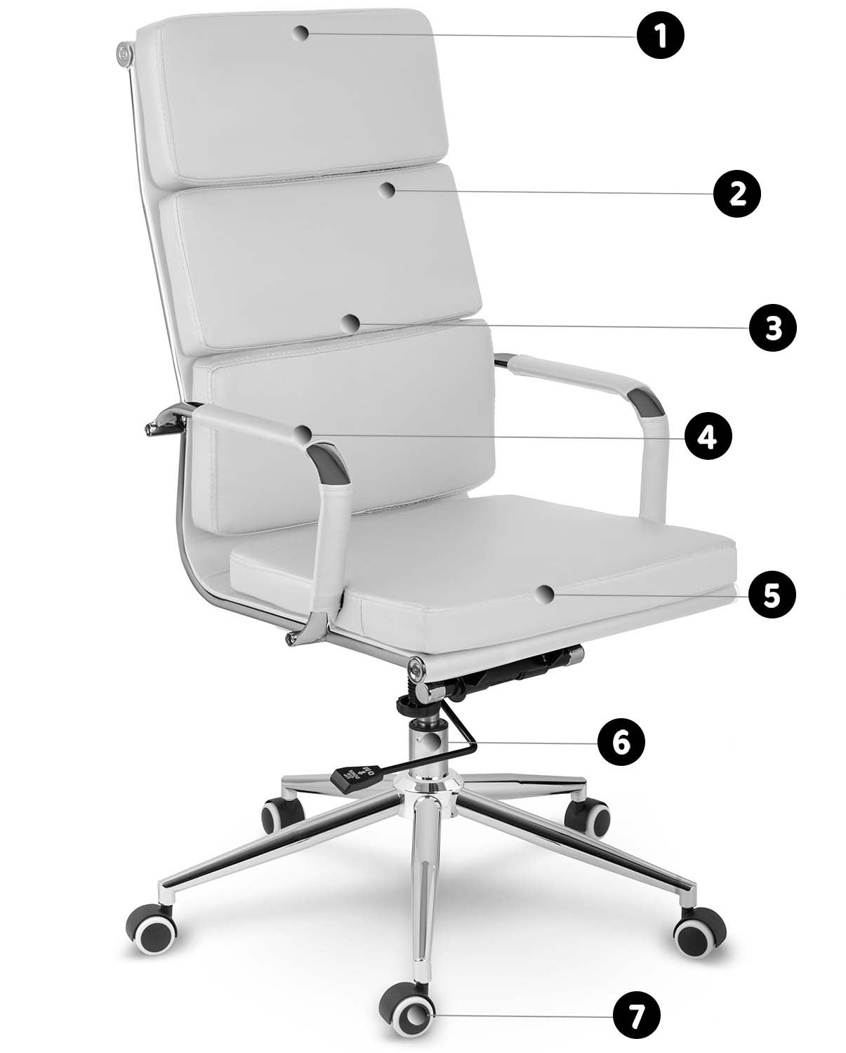 Office chair Sofotel Ryokan white
