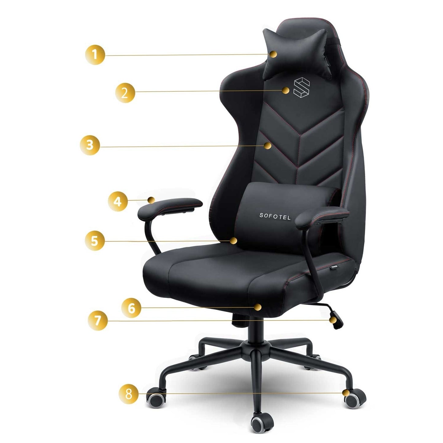 Office chair Sofotel Verona - Black - 2580